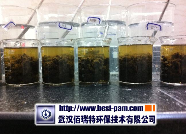 聚丙烯酰胺----瓦楞纸厂（制浆）污泥絮凝抱团对比实验