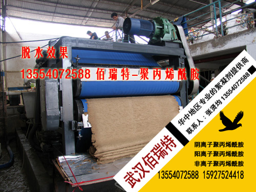 聚丙烯酰胺使用效果--渣料带式压滤机脱水效果